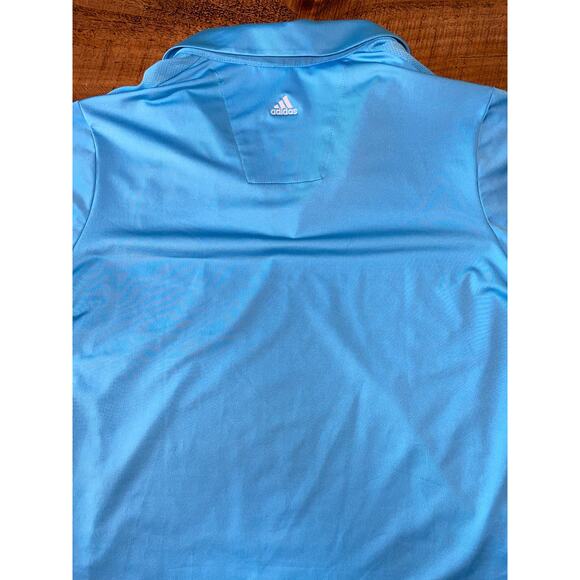 NWT Womens Adidas Climacool Caledonia Golf & Fish‎ Club Blue Short Sleeve Polo L - Picture 5 of 10